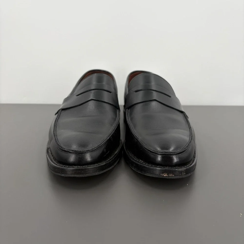 Brooks Brothers Black Leather Goodyear Welted Penny Loafers Men 9.5D Made in USA